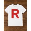 imageTstars Team Rocket Costume Shirt  R Letter Halloween TShirt for Men  Funny Anime TeeWhite