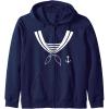 imageHalloween SailorEasy Costume Zip HoodieNavy Blue