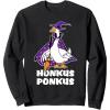 imageHonkus Ponkus Goose Shirt Funny Halloween Costume Witch Hat SweatshirtBlack