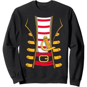 imageHalloween Pirate Shirt Buccaneer Costume SweatshirtBlack