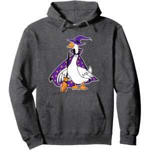 imageHonkus Ponkus Goose Shirt Funny Halloween Costume Witch Hat Pullover HoodieDark Heather Grey