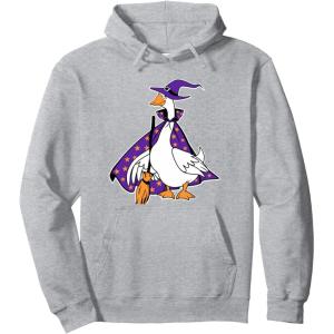imageHonkus Ponkus Goose Shirt Funny Halloween Costume Witch Hat Pullover HoodieHeather Grey