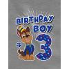 imagePaw Patrol Chase 3rd Birthday Boy Shirt  Toddler TShirt Gift Outfit for Party  Clothes for 3 Year Old Boys3rd Birthday  Black