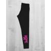 imageTstars Warrior Breast Cancer Awareness Leggings Womens Workout Yoga Pants Pink Ribbon Legging Tights for WomenHope Black