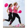 imageTstars Warrior Breast Cancer Awareness Leggings Womens Workout Yoga Pants Pink Ribbon Legging Tights for WomenRibbon Black