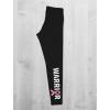 imageTstars Warrior Breast Cancer Awareness Leggings Womens Workout Yoga Pants Pink Ribbon Legging Tights for WomenWarrier Black