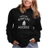 imageTstars Camping Hoodie Camper Gifts Campfire Outdoor Sweatshirt Funny Hoodies for WomenBlack