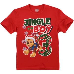 imagePaw Patrol Chase 3rd Birthday Boy Shirt  Toddler TShirt Gift Outfit for Party  Clothes for 3 Year Old BoysXmas 3rd  Red