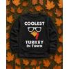 imageTstars Turkey ampamp Touchdowns Kids Shirt  Thanksgiving Long Sleeve Tee for Toddler Boys Girls ampamp Youth Holiday OutfitCoolest  Black