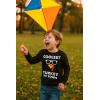 imageTstars Turkey ampamp Touchdowns Kids Shirt  Thanksgiving Long Sleeve Tee for Toddler Boys Girls ampamp Youth Holiday OutfitCoolest  Black