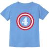 imageTstars Captain 4th Birthday Shirt  Fun Number 4 Tee Gift for FourYearOld Kids Toddler Boys and GirlsCalifornia Blue