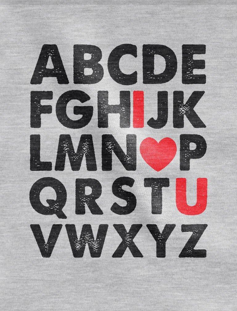 imageFather ampamp DaugherSon Matching TShirt Valentines Day Alphabet ABC I Love You Kids White 2T  Adults Gray Large