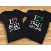 imageTstars Girlfriend ampamp Boyfriend Valentines Day Gift Funny Matching Couples TShirtsWoman Black  Man Black