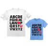 imageFather ampamp DaugherSon Matching TShirt Valentines Day Alphabet ABC I Love You Kids California Blue 2T  Adults White Medium