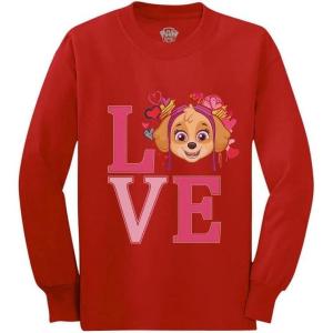 imageTstars Paw Patrol Shirts for Boys Girls Clothes Toddler Kids Long Sleeve TShirtRed