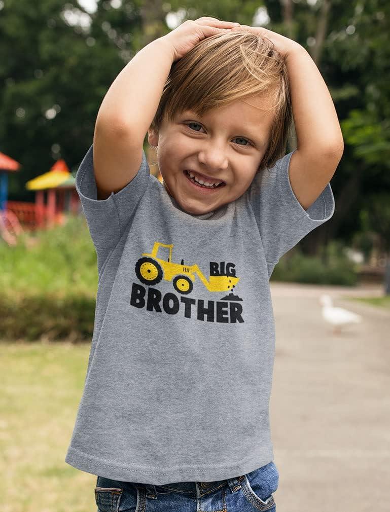 imageTstars Big Brother ampamp Little Bro Matching Tractor Outfits  Toddler TShirt ampamp Baby Bodysuit  Sibling Gift for BoysBaby Green  Kids Gray