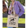 imageTstars Canvas Tote Bag for Women Basketball Lovers Reusable Bag for Shopping Tote BagHorse Trot