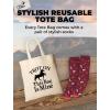 imageTstars Canvas Tote Bag for Women Basketball Lovers Reusable Bag for Shopping Tote BagHorse Trot