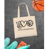 imageTstars Canvas Tote Bag for Women Basketball Lovers Reusable Bag for Shopping Tote BagLove Basketball
