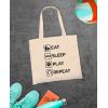 imageTstars Canvas Tote Bag for Women Basketball Lovers Reusable Bag for Shopping Tote BagVolleball Repeat