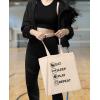 imageTstars Canvas Tote Bag for Women Basketball Lovers Reusable Bag for Shopping Tote BagVolleball Repeat