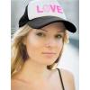 imageTstars Love Volleyball for Volleyball FansPlayer Trucker Hat Mesh CapBlackWhite