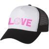 imageTstars Love Volleyball for Volleyball FansPlayer Trucker Hat Mesh CapNavyWhite