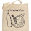 imageTstars Canvas Tote Bag for Women Basketball Lovers Reusable Bag for Shopping Tote BagVolleyball Gear  Natural