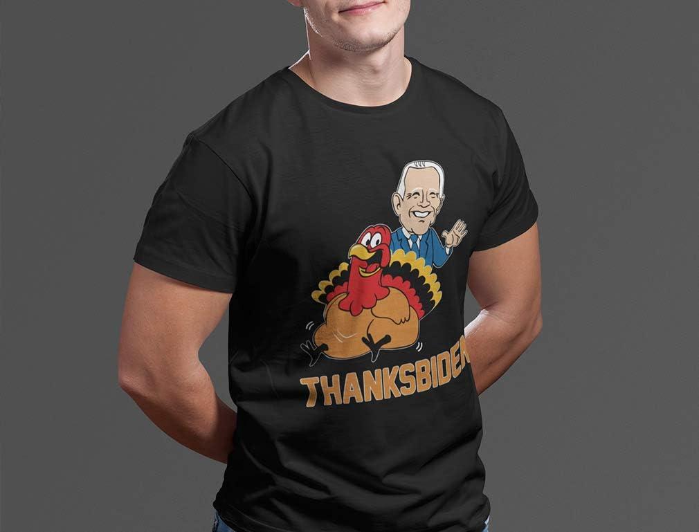 imageTstars Thanksgiving Turkey Funny Joe Biden Thanksbiden TShirtBlack