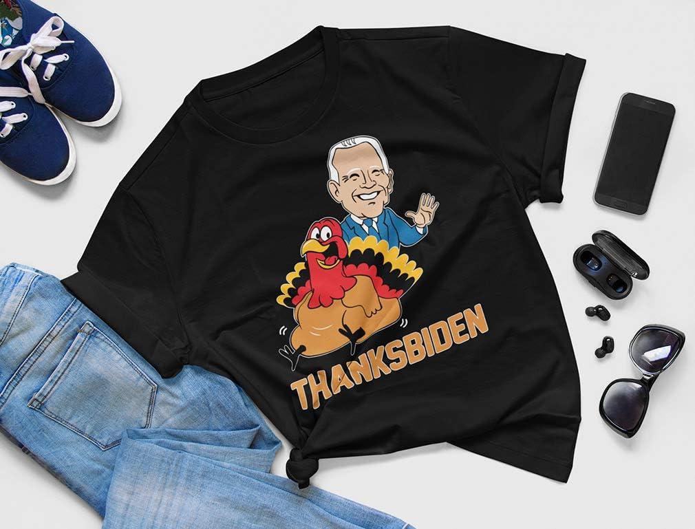 imageTstars Thanksgiving Turkey Funny Joe Biden Thanksbiden TShirtOrange