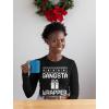 imageTstars Gangsta Wrapper Funny Ugly Christmas Sweater Women Girls Long Sleeve ShirtBlack
