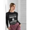 imageTstars Gangsta Wrapper Funny Ugly Christmas Sweater Women Girls Long Sleeve ShirtBlack