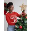 imageTstars Gangsta Wrapper Funny Ugly Christmas Sweater Women Girls Long Sleeve ShirtRed
