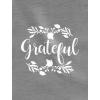 imageTstars Grateful Shirt Fall Top Cute Thanksgiving 34 Women Sleeve Baseball Jersey ShirtBlackGray