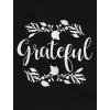 imageTstars Grateful Sweatshirt Fall Top Cute Thanksgiving Women HoodieGray