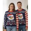 imageTstars Guess What Chicken Funny Ugly Christmas Sweater Adult Unisex Xmas Holiday Sweaters for Men WomenGreat Again  Multicolor