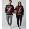 imageTstars Guess What Chicken Funny Ugly Christmas Sweater Adult Unisex Xmas Holiday Sweaters for Men WomenHoop  Multicolor