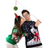 imageTstars I Touch My Elf Funny Ugly Christmas Sweater for Men Women Santa Hilarious Xmas Adult Unisex SweatersMulticolor