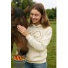 imageTstars Infinity Love Horse Hoodie for Women and Teen Girls Equestrian Horseback Riding Gift Idea Sweatshirt with HorsesCream