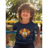 imageTstars Little Turkey Thanksgiving Holiday Shirt Cute Youth Kids TShirtNavy