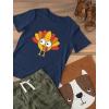 imageTstars Little Turkey Thanksgiving Holiday Shirt Cute Youth Kids TShirtNavy