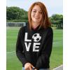 imageTstars Love Soccer Hoodie  Sporty Hoodies for Women ampamp Teen Girls  Apparel Gift Idea for Coaches Fans PlayersBlack