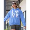 imageTstars Love Soccer Hoodie  Sporty Hoodies for Women ampamp Teen Girls  Apparel Gift Idea for Coaches Fans PlayersCalifornia Blue