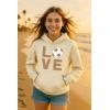 imageTstars Love Soccer Hoodie  Sporty Hoodies for Women ampamp Teen Girls  Apparel Gift Idea for Coaches Fans PlayersCream