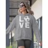 imageTstars Love Soccer Hoodie  Sporty Hoodies for Women ampamp Teen Girls  Apparel Gift Idea for Coaches Fans PlayersGray