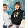 imageTstars Love Softball Hoodie for Kids and Girls  Gift for Players Fans and Teams  Pullover with Soft Ball PrintBlack