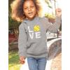 imageTstars Love Softball Hoodie for Kids and Girls  Gift for Players Fans and Teams  Pullover with Soft Ball PrintGray