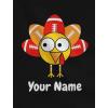 imageTstars Personalized Little Turkey Thanksgiving Shirt Cute Custom Toddler Kids TShirtNavy