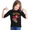 imageTstars Skater Santa Claus Ho Ho Ho Ollie Ugly Christmas Youth Kids Long Sleeve TShirtGreen