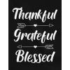 imageTstars Thankful Grateful Blessed Maternity Shirt Thanksgiving Pregnancy ClothesBlack